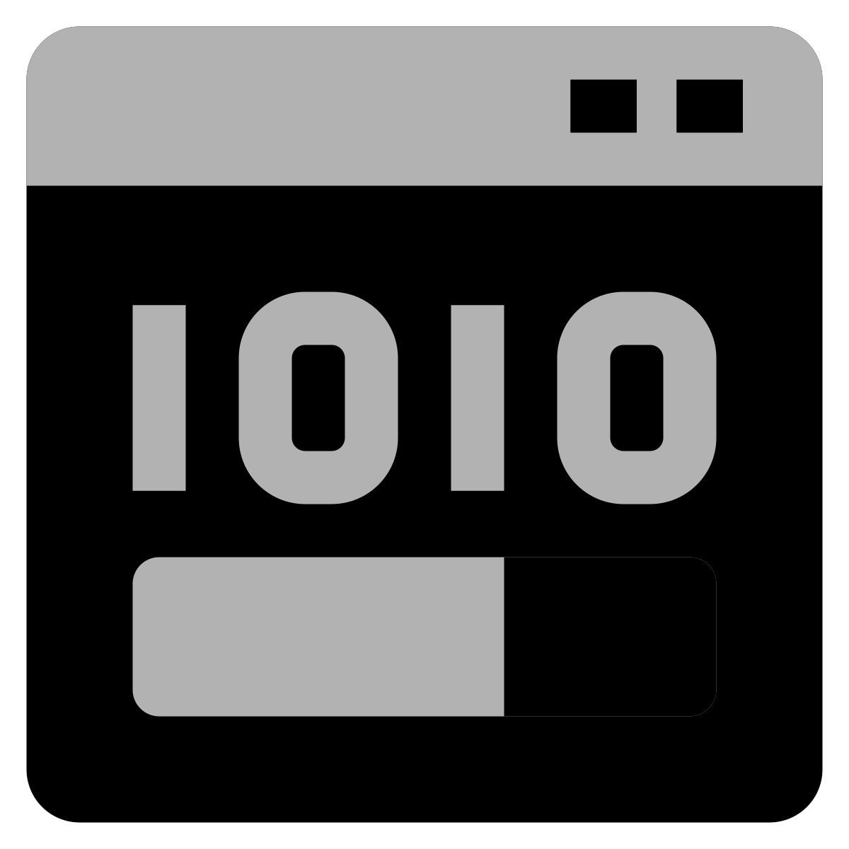 binary code icon