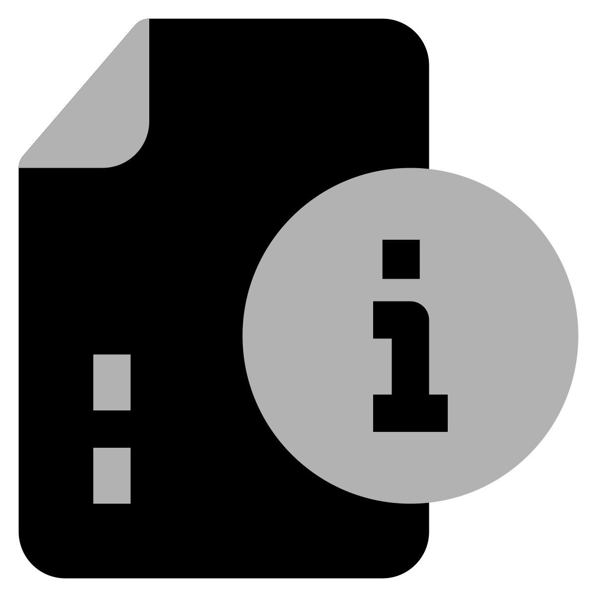 file info icon