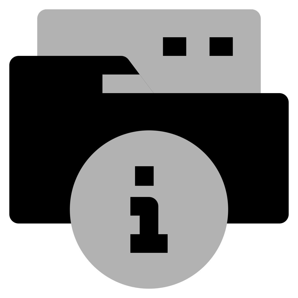 folder info icon