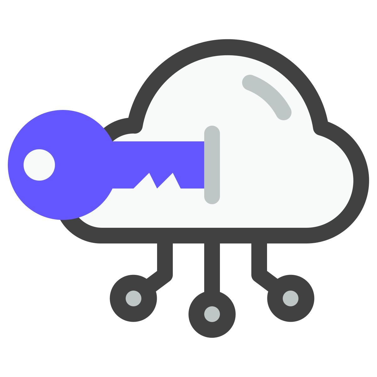cloud key icon