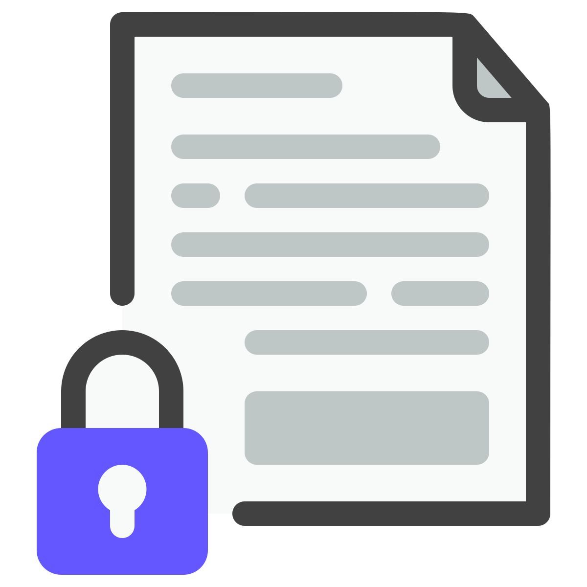 Bloqueo de archivos icon
