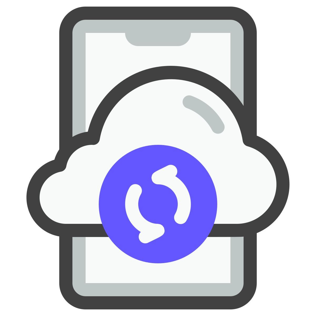 모바일 클라우드 icon