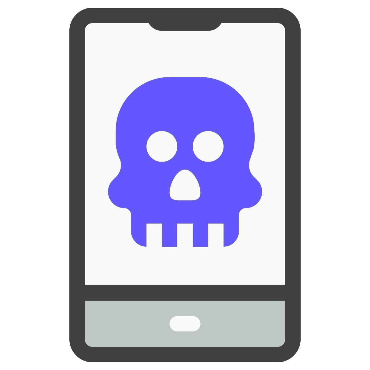 smartphone malware icon