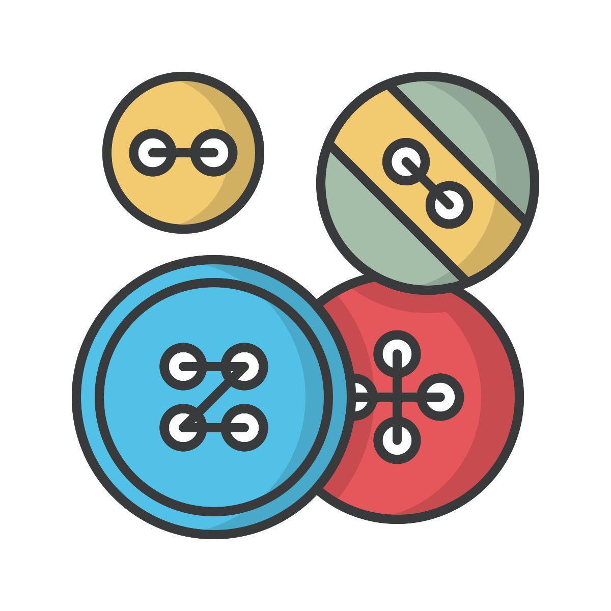 clothes buttons icon