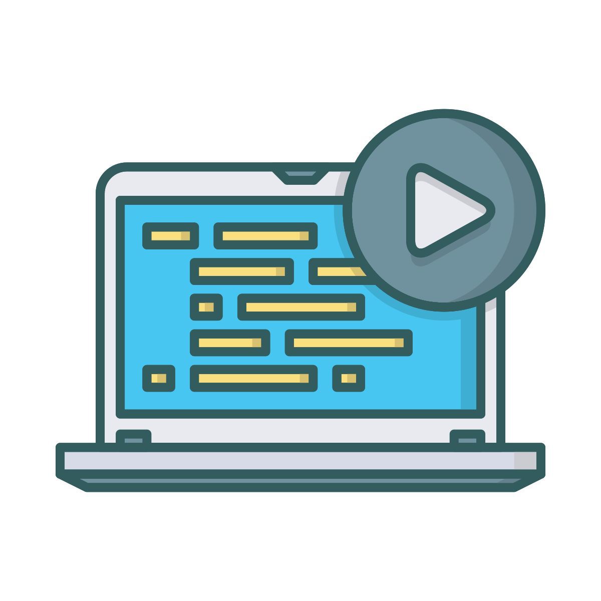 laptop esterno web e mobile dev edtim lineal color edtim 2 icon