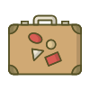 external Suitcase-travel-edtim-lineal-color-edtim icon