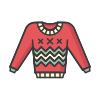 external Sweater-clothes-and-shoes-edtim-lineal-color-edtim-2 icon