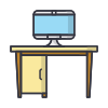 external Table-furniture-edtim-lineal-color-edtim icon