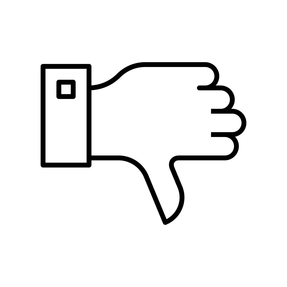 gefällt nicht icon