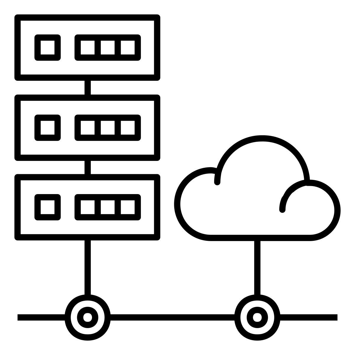 cloud servers icon