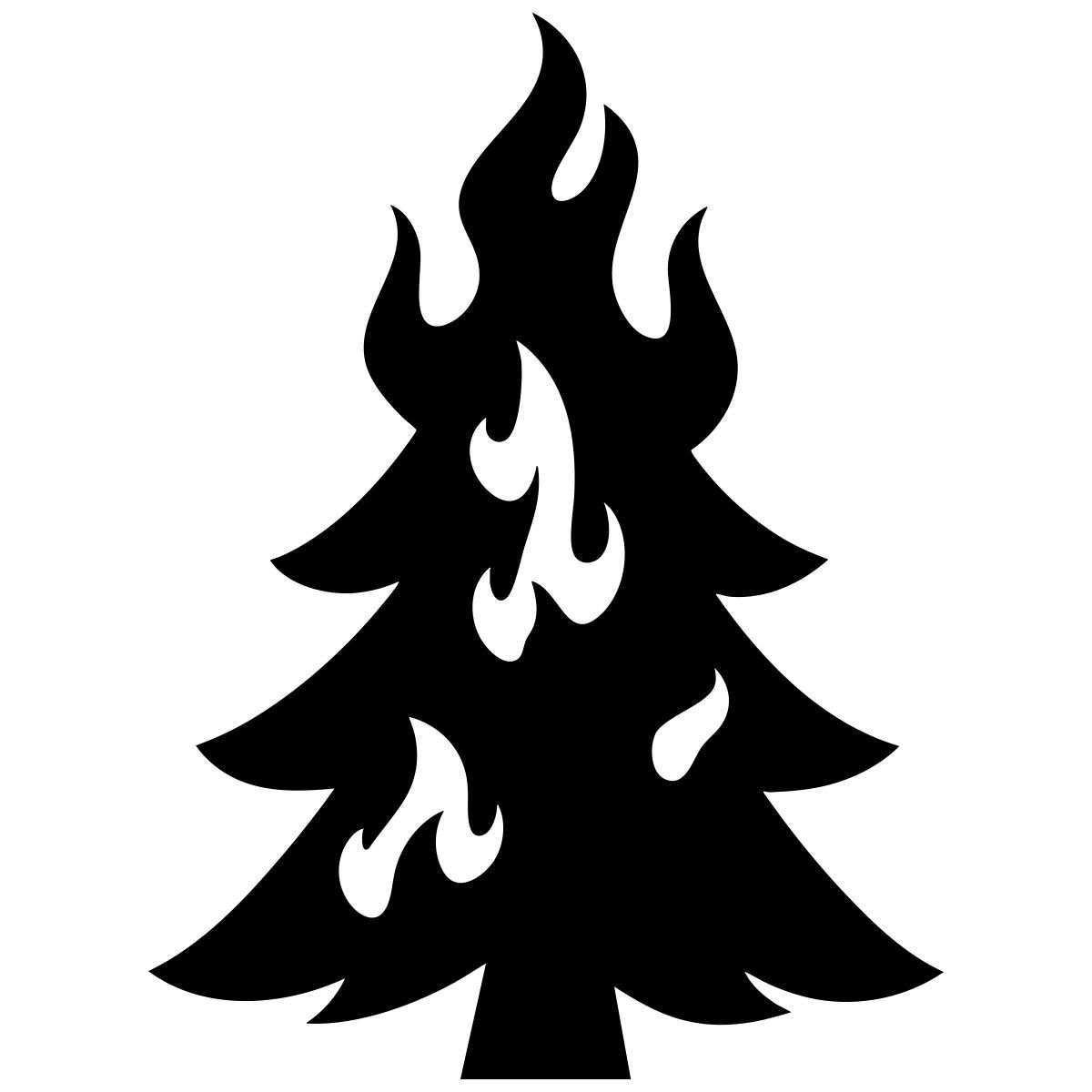 burning tree icon