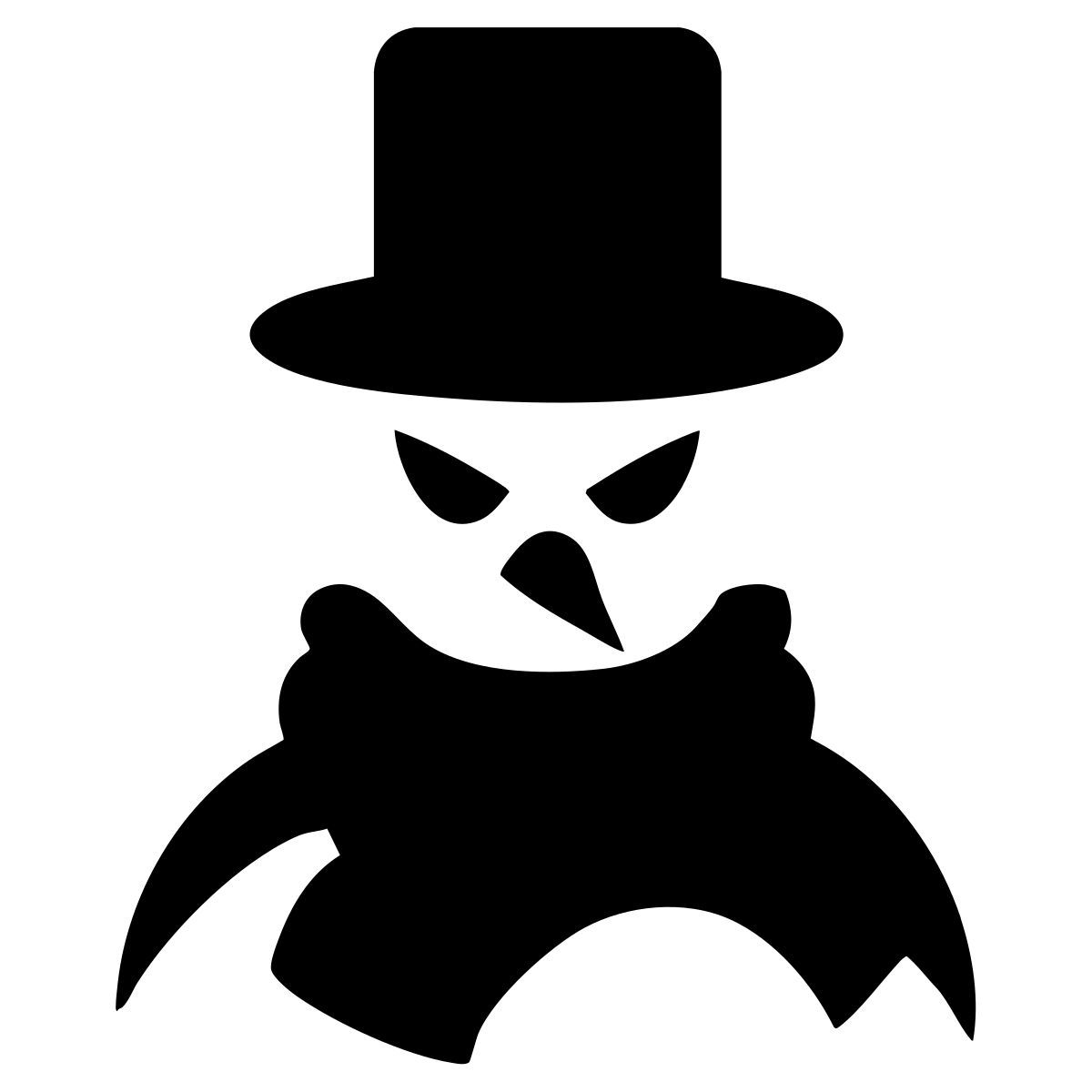 evil snowman icon