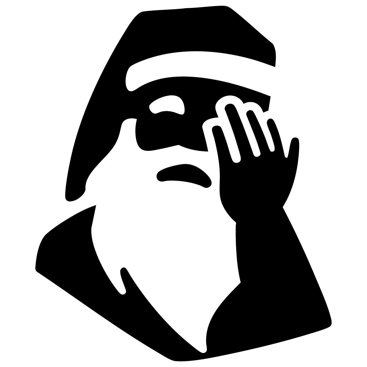 facepalming santa icon