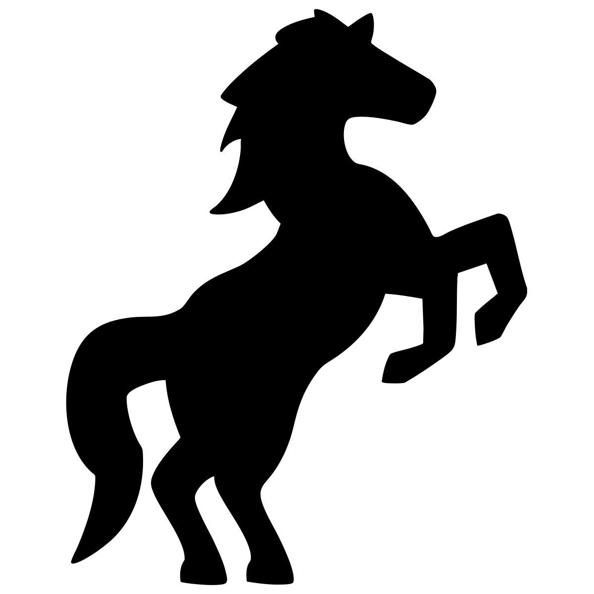 external rearing horse fire horses edtim solid edtim icon