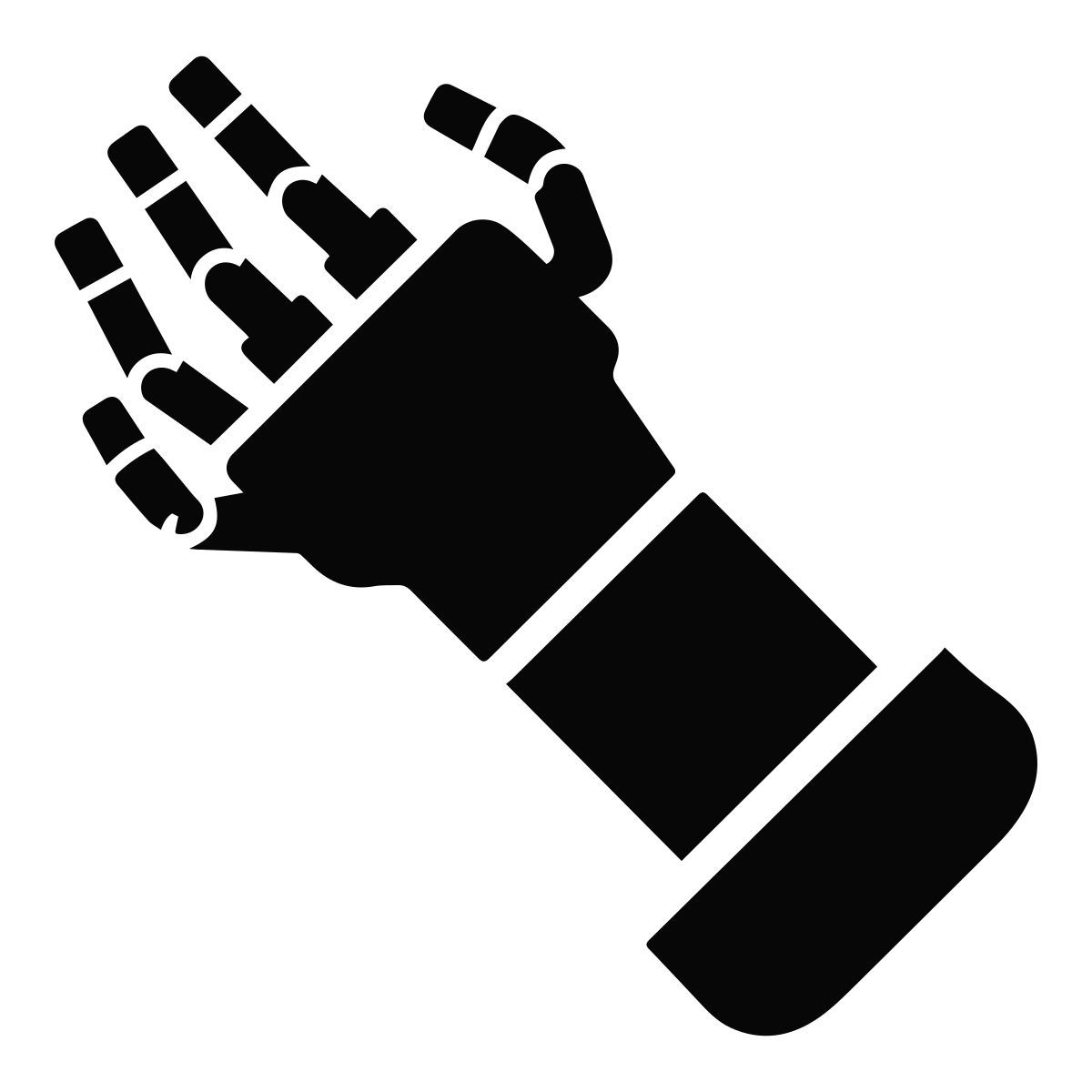 robot hand 图标