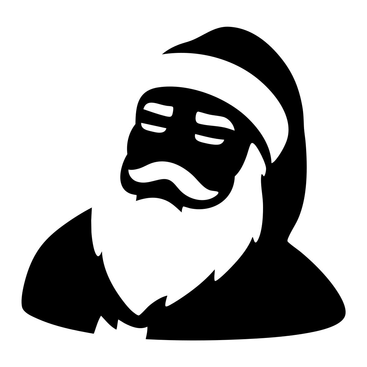 sad santa icon