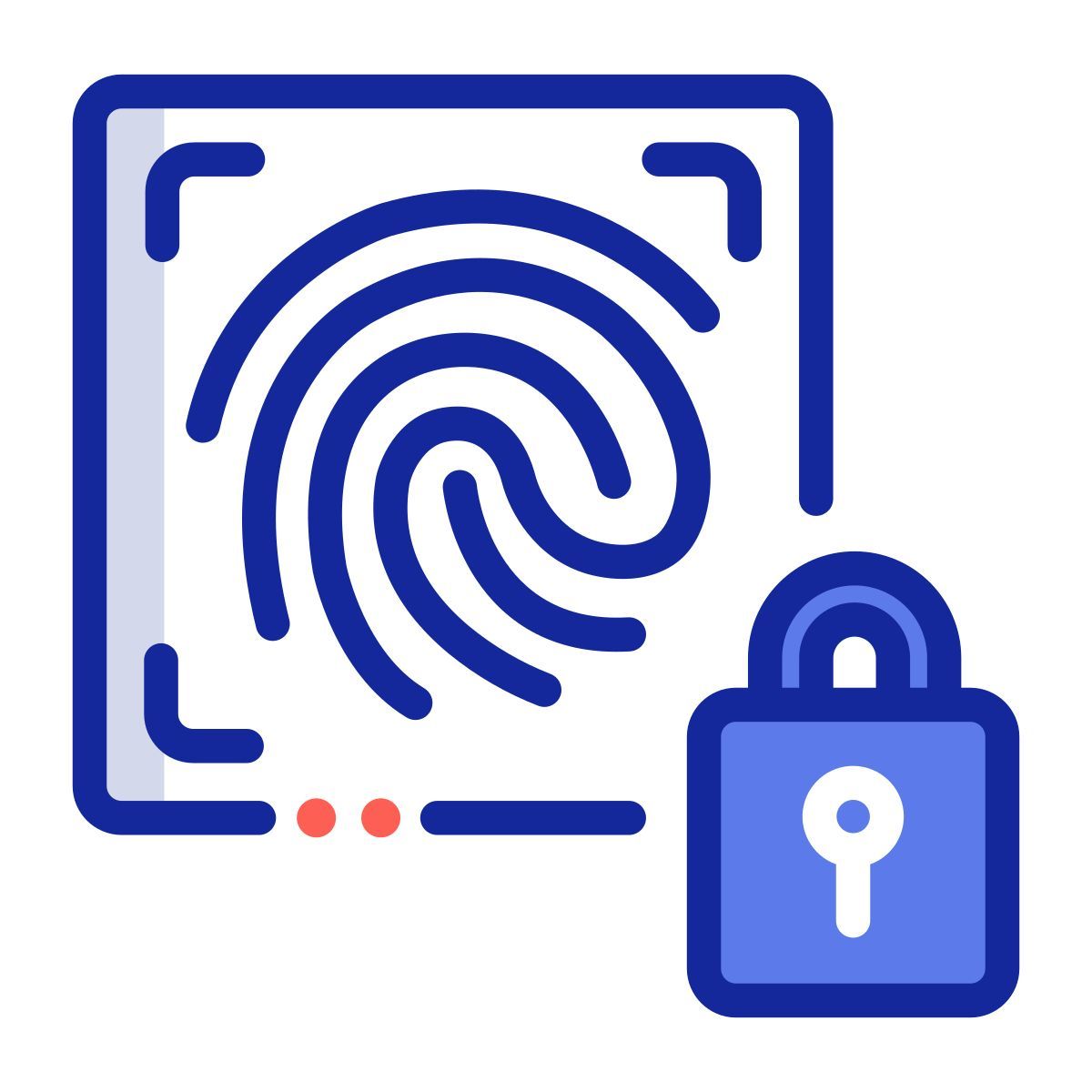 fingerprintsecurity; fingerprint; biometric; recognition icon
