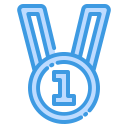 external award-back-to-school-fauzidea-blue-fauzidea icon