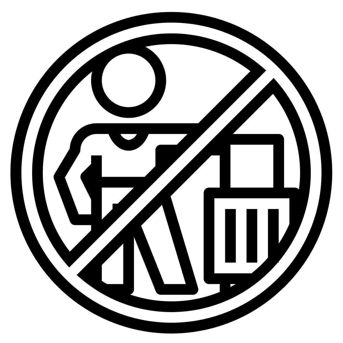 no viajar icon