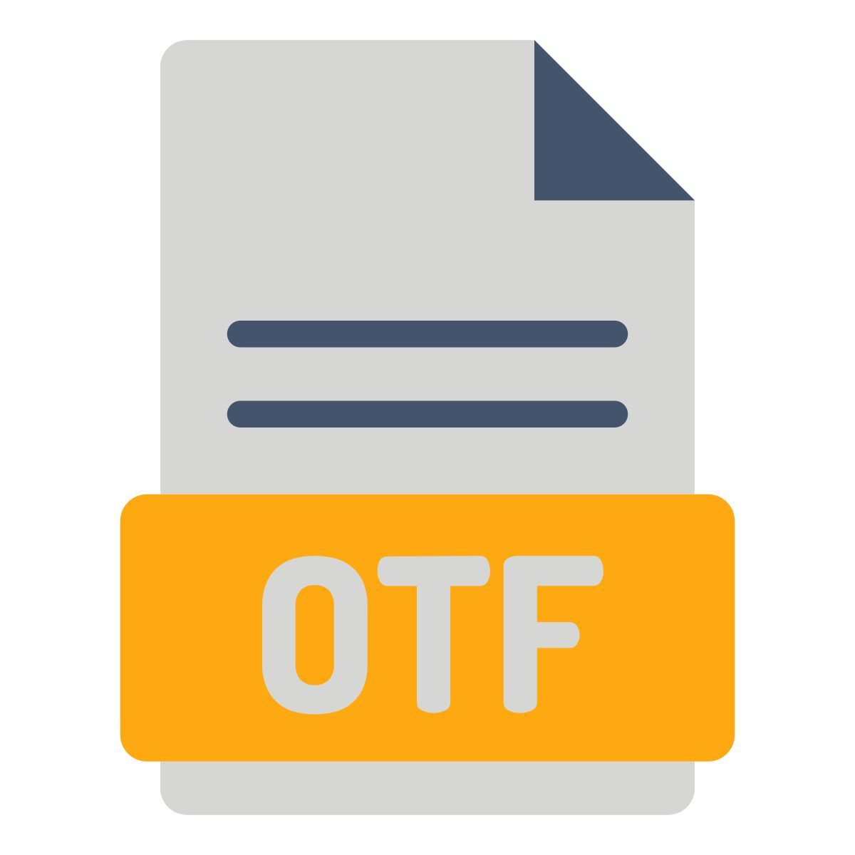 Fichier OTF icon