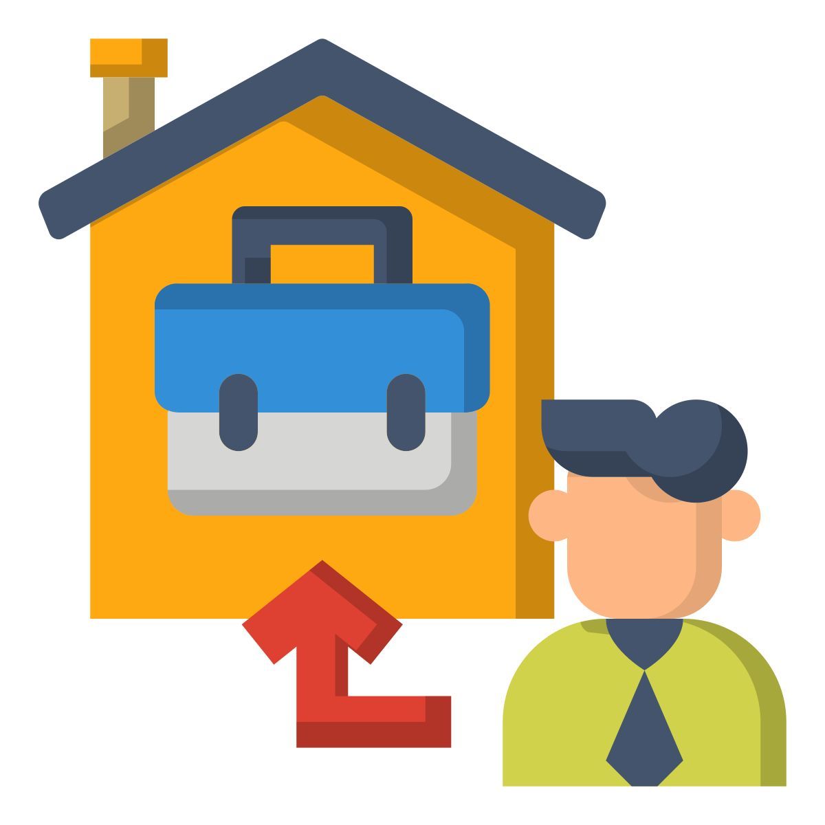 working at home icon