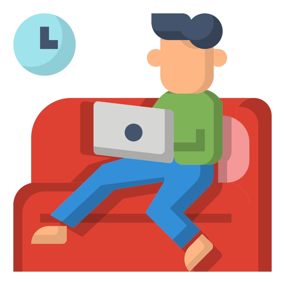 working at home icon
