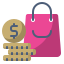 external money-e-commerce-fauzidea-flat-fauzidea icon