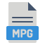 external mpg-file-file-extension-fauzidea-flat-fauzidea icon