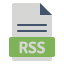 external rss-feed-file-file-extension-fauzidea-flat-fauzidea icon