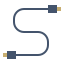 external usb-cable-computer-fauzidea-flat-fauzidea icon