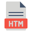 external xhtml-file-file-extension-fauzidea-flat-fauzidea icon