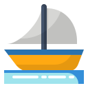 external boat-summer-fauzidea-flat-fauzidea icon