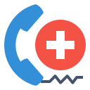 external call-center-medical-fauzidea-flat-fauzidea icon