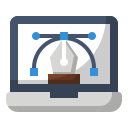 external graphic-online-learning-fauzidea-flat-fauzidea icon