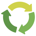 external recycle-ecology-fauzidea-flat-fauzidea icon