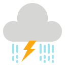 external thunderstorm-weather-fauzidea-flat-fauzidea-2 icon