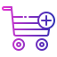 external add-to-cart-e-commerce-fauzidea-gradient-fauzidea-2 icon