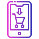 external add-to-cart-e-commerce-fauzidea-gradient-fauzidea icon