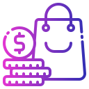 external money-e-commerce-fauzidea-gradient-fauzidea icon
