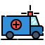 external ambulance-medical-fauzidea-outline-color-fauzidea icon