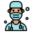 external doctor-pandemic-fauzidea-outline-color-fauzidea icon
