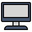 external monitor-computer-fauzidea-outline-color-fauzidea icon