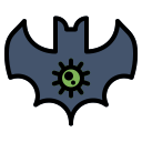 external bat-pandemic-fauzidea-outline-color-fauzidea icon