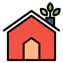 external eco-house-ecology-fauzidea-outline-color-fauzidea icon