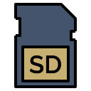 external sd-card-computer-fauzidea-outline-color-fauzidea icon