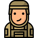 external soldier-avatar-fauzidea-outline-color-fauzidea icon