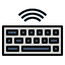 external wireless-keyboard-computer-fauzidea-outline-color-fauzidea icon