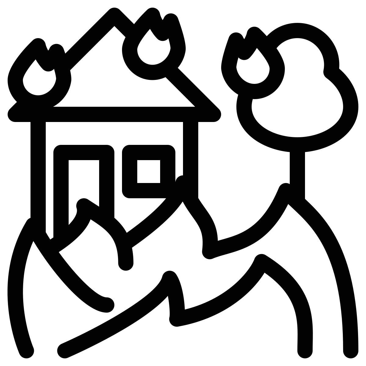 incendio boschivo icon