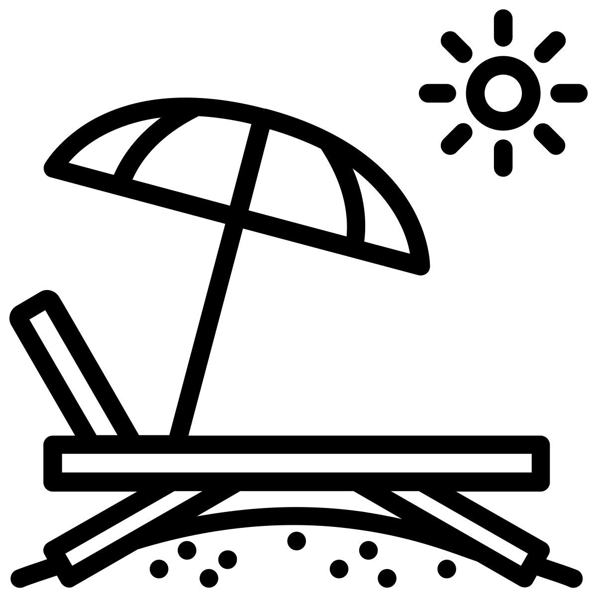 beach chair icon