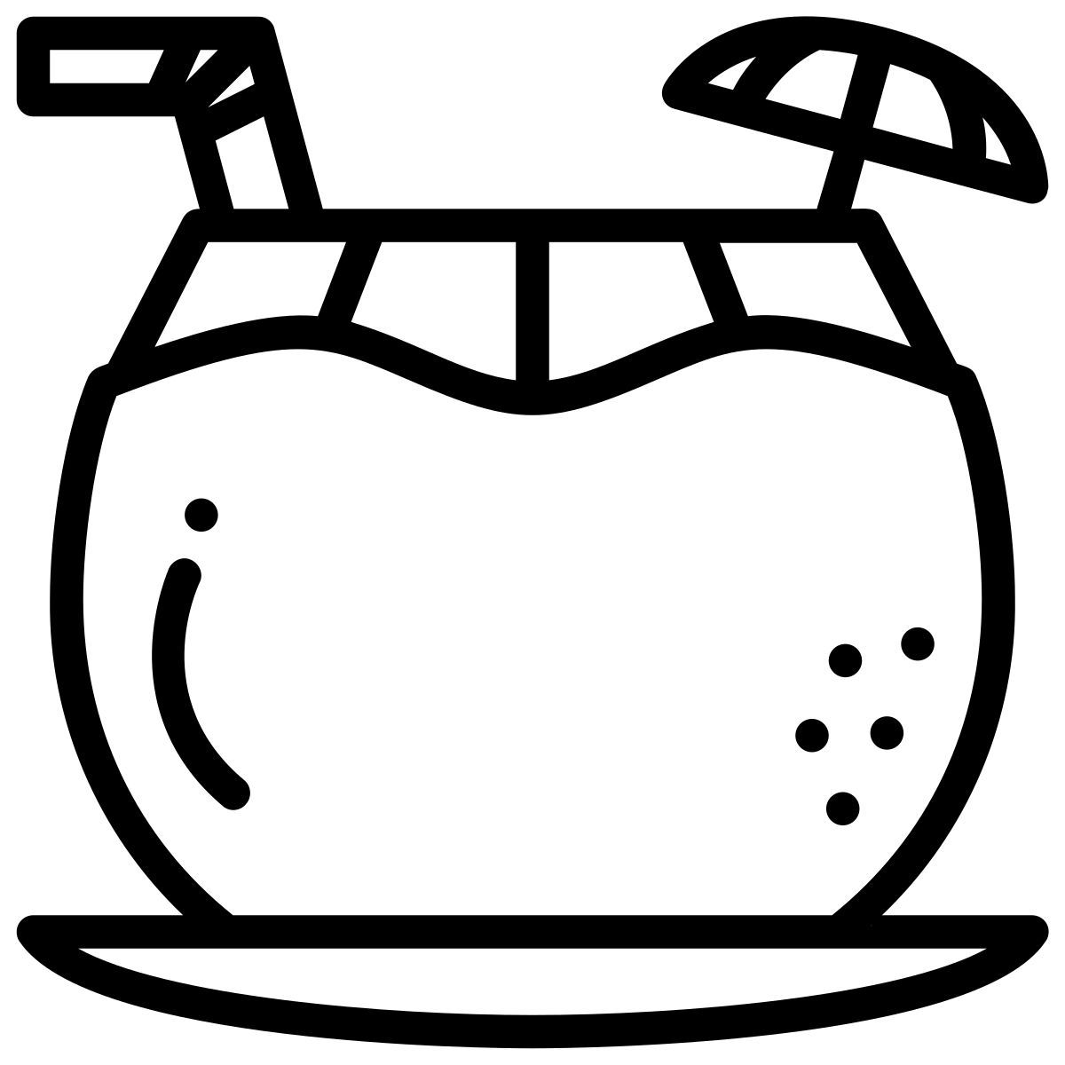 coconut drink icon